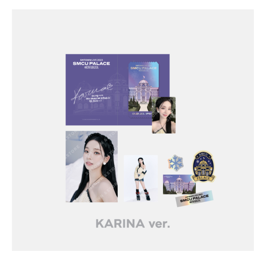 aespa - SMTOWN LIVE 2023 : SMCU PALACE @ KWANGYA OFFICIAL MD -Special AR Ticket Set แบบ Karina