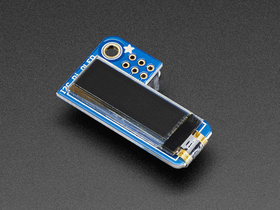 PiOLED - 128x32 Monochrome OLED Add-on for Raspberry Pi (แท้ by Adafruit)