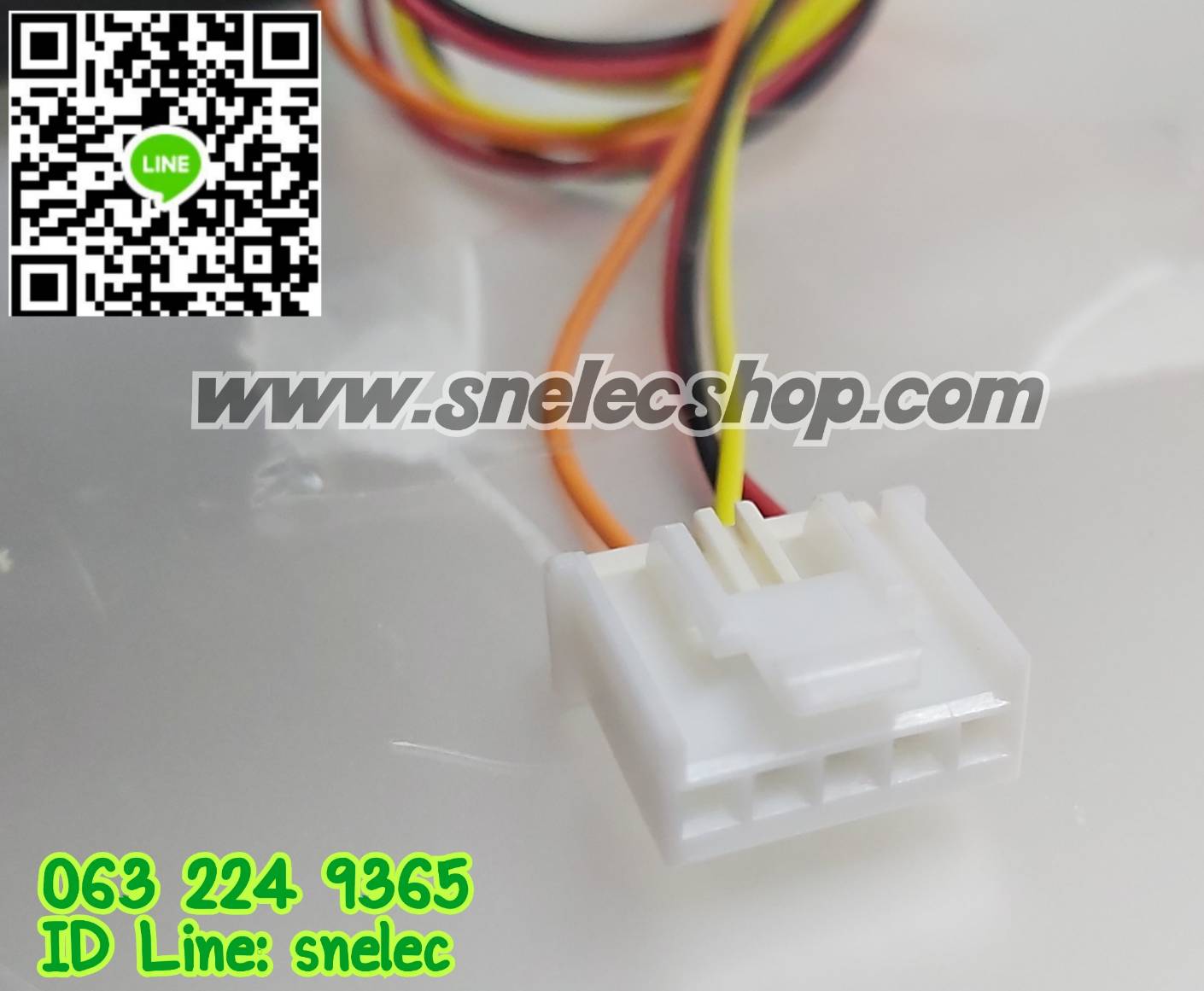 พัดลมตู้เย็น โตชิบา พาร์ท AU-11240R-04 DC 12V 0.25A. 4สาย