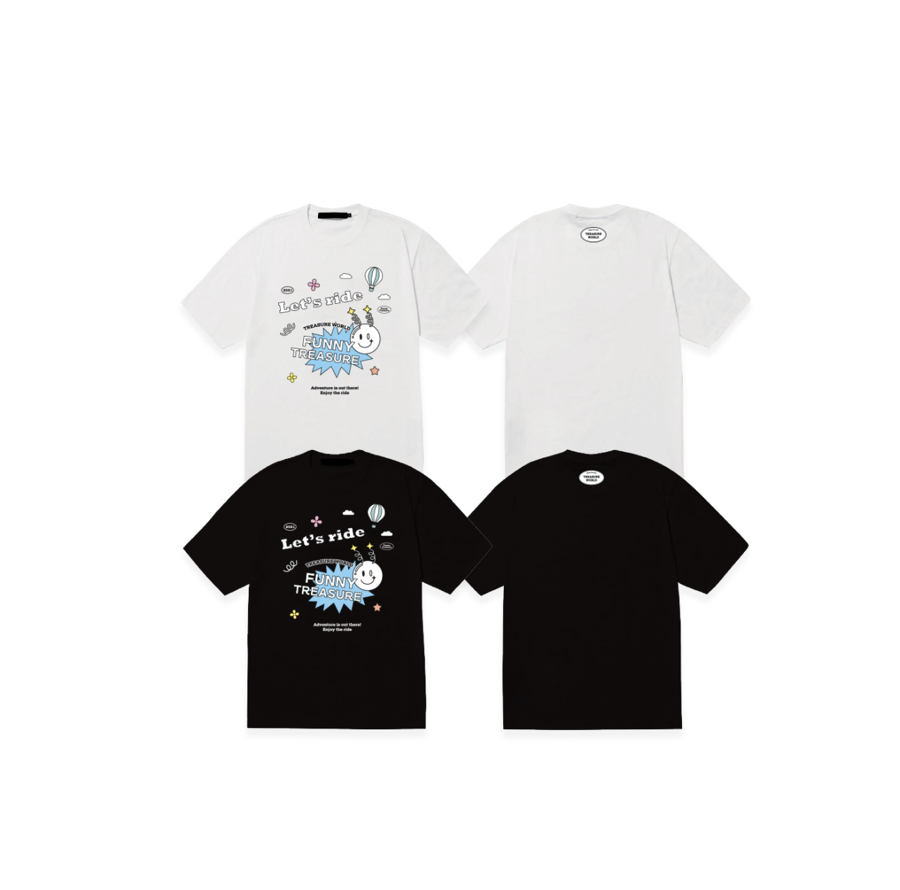 TREASURE - [SOPOOOM] TREASURE WORLD T-SHIRTS แบบ DESIGN 2 ระบุแบบที่ต้องการ และ size