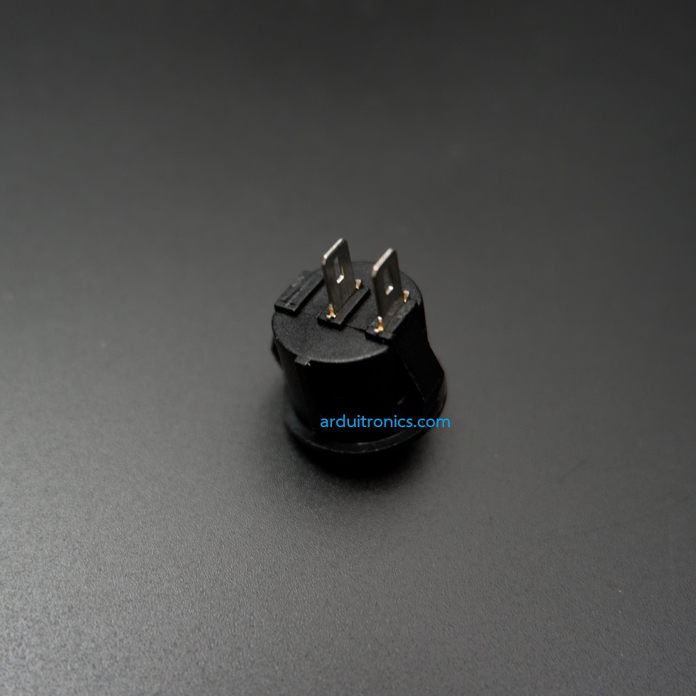 สวิตช์ไฟเปิด/ปิด Round Diameter 15mm/Outside diameter 16.5mm 3A 250V 2 ขา KCD1 - สีดำ