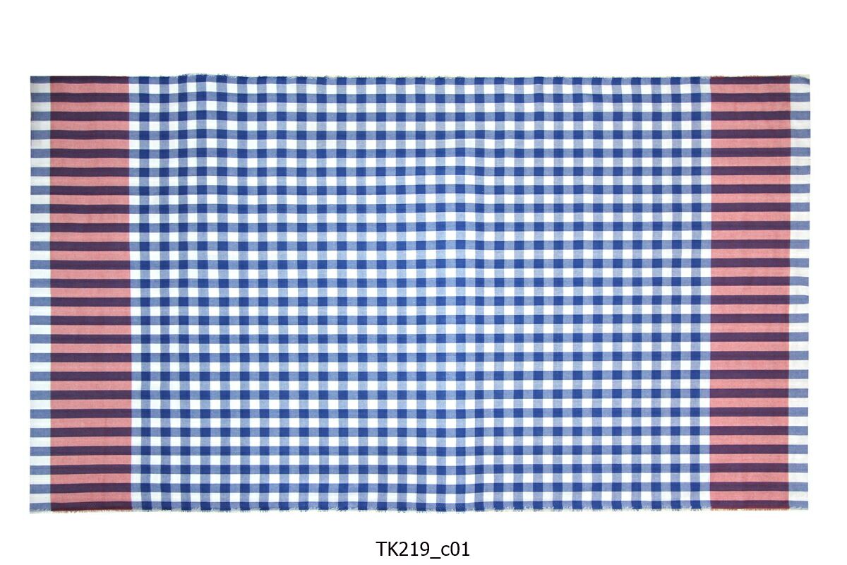 [2ม.] ผ้าขาวม้า TK219 น้ำเงิน