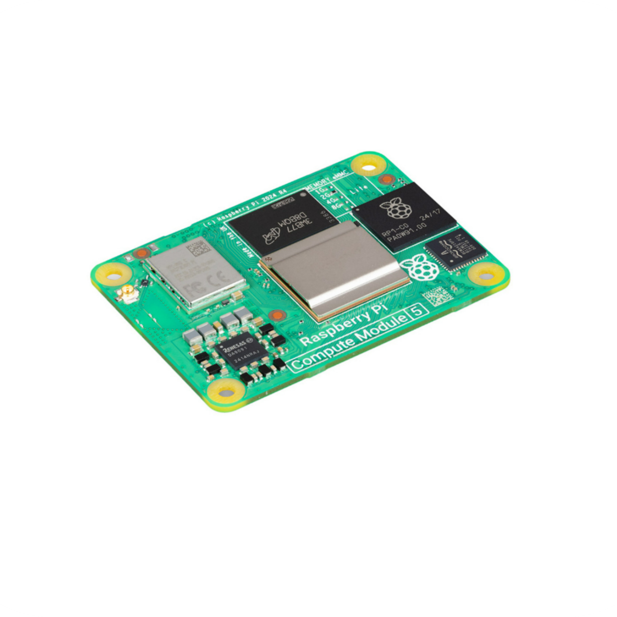 Raspberry Pi Compute Module 5 (4GB RAM, 32GB eMMC, 2.4 / 5.0 GHz Wireless, CM5104032) - แท้ 100%
