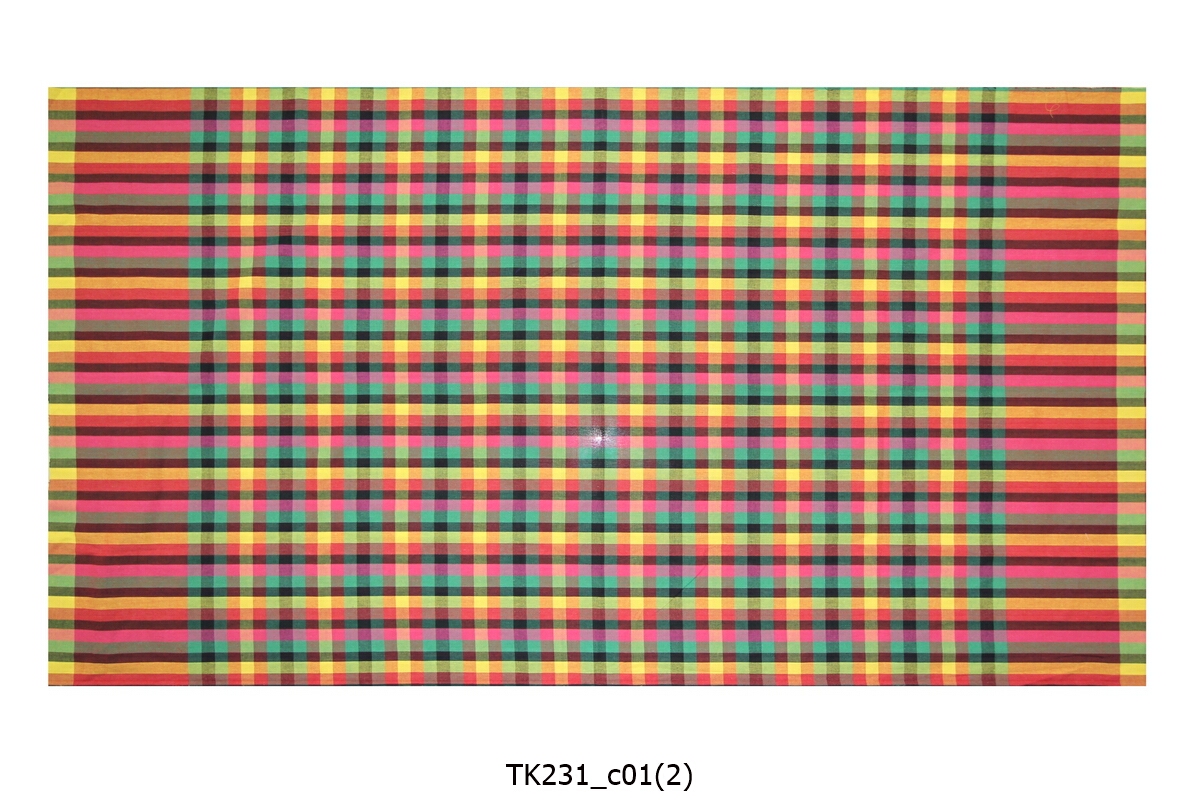 [2ม.] ผ้าขาวม้า TK231 เขียวบานเย็น