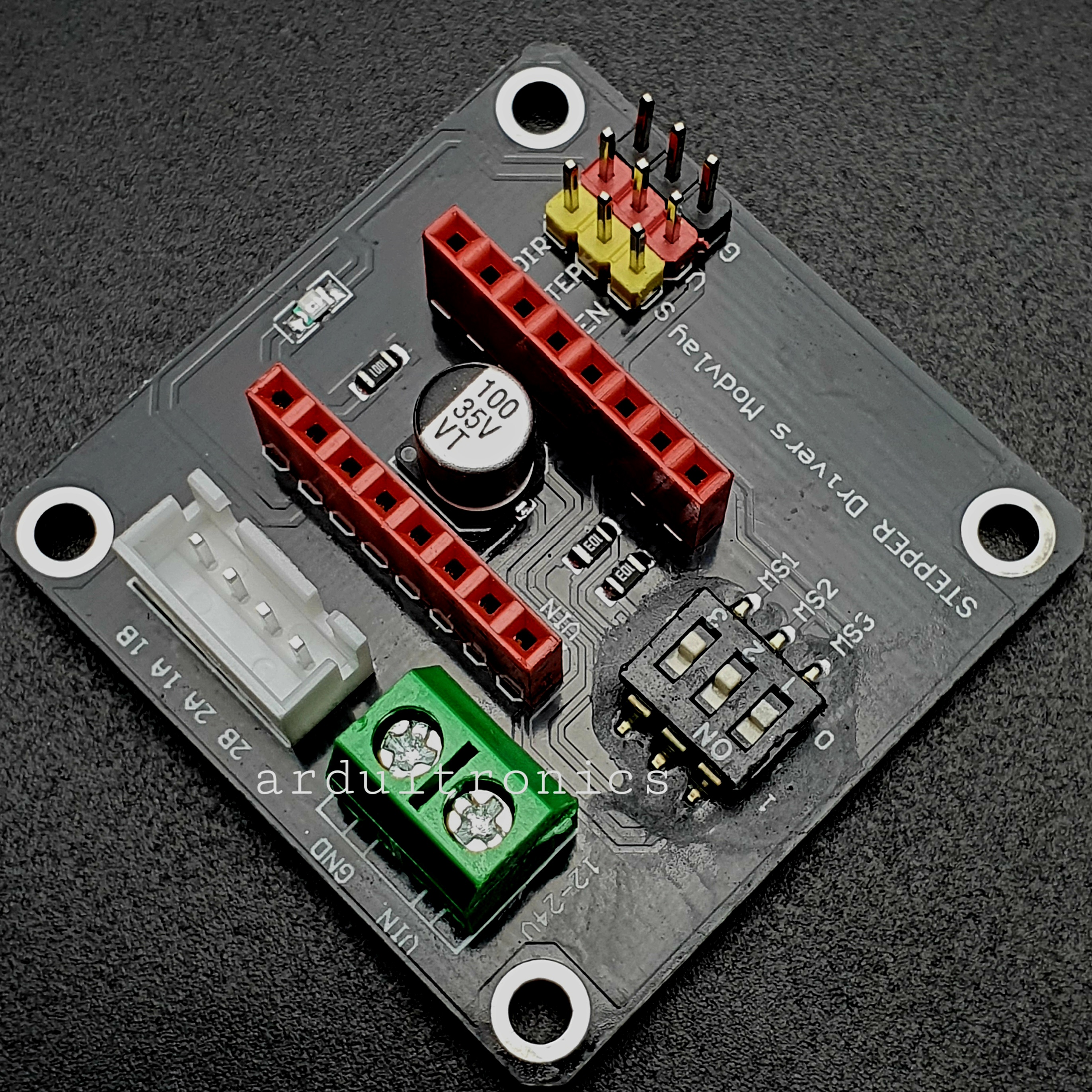 โมดูล 3D Printer A4988/DRV8825 42 Stepper Motor Drive Control Board / Expansion Board Black PCB