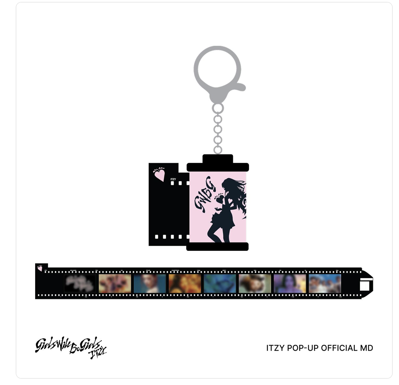 ITZY [Girls Will Be Girls] POP-UP OFFICIAL MD -FILM KEYRING