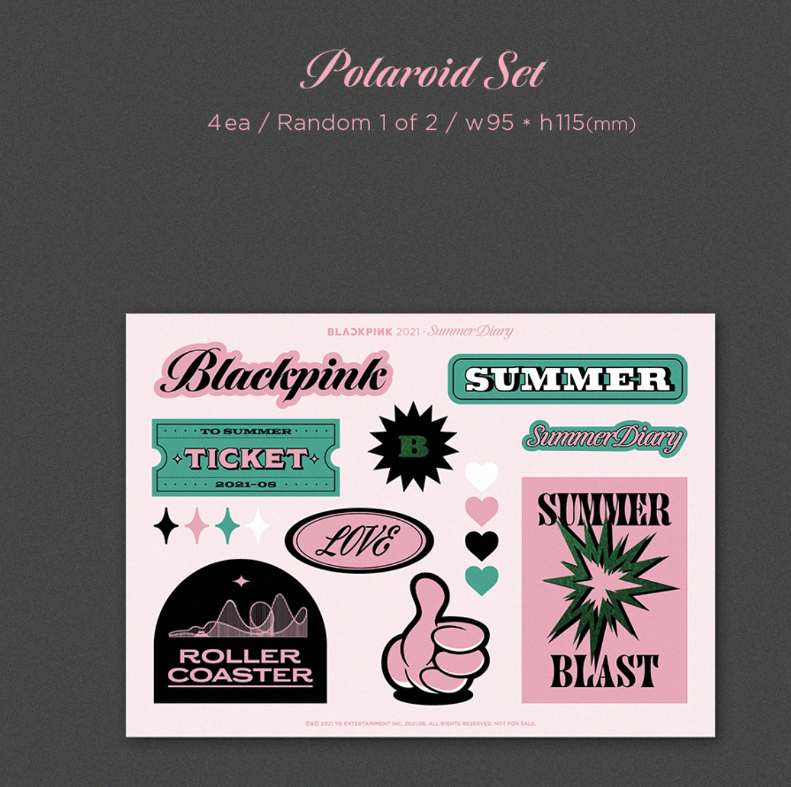 BLACKPINK -BLACKPINK 2021 SUMMER DIARY แบบ DVD แบบ ได้ของแถม จาก yg เพิ่ม