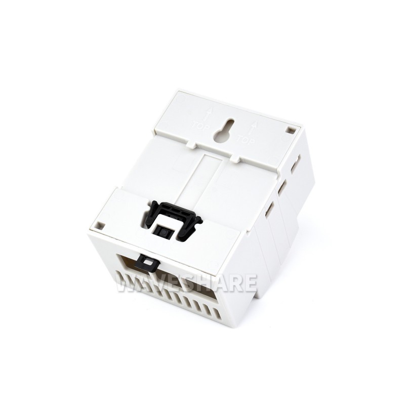 DIN Rail ABS Case for Raspberry Pi 5, Large Inner Space, Injection Moduling (แท้จาก Waveshare)