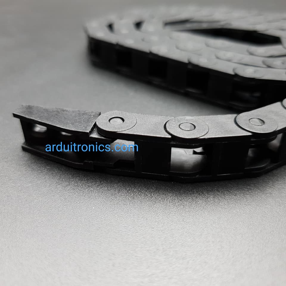 รางกระดูกงู ร้อยสายไฟ สำหรับ 3 Printer Chain Carrier Cable 7x7 (ขนาดเล็กยาว 1 เมตร)