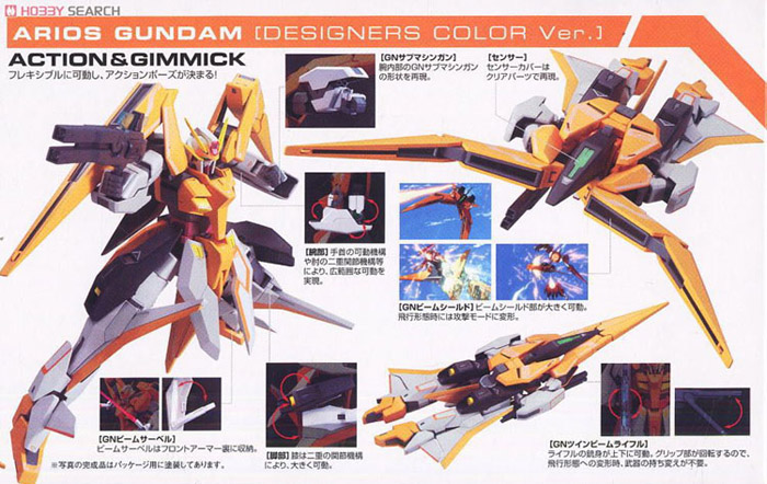 1/100 GN-007 Arios Gundam (Designers Color Ver.)
