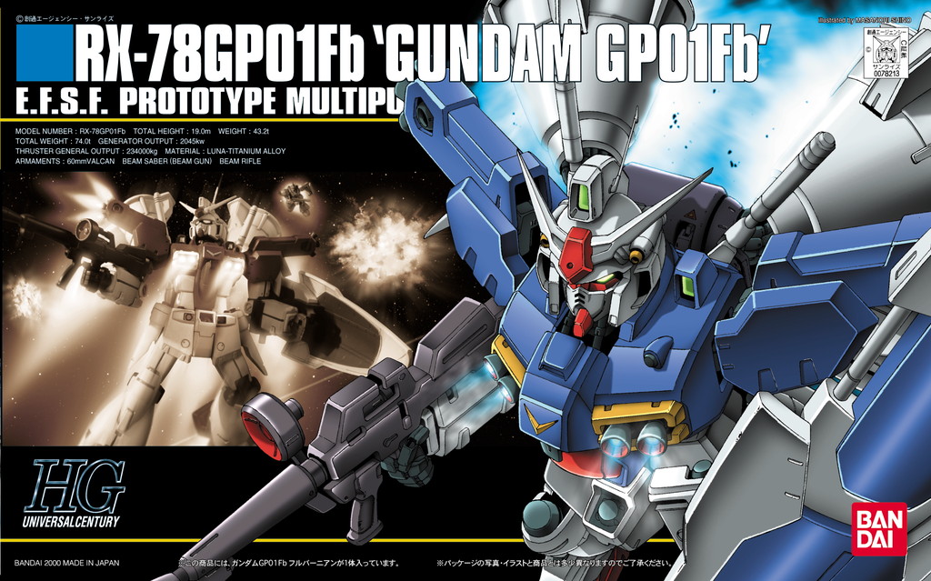 HGUC 1/144 Gundam GP01Fb Zephyranthes Full Burnern