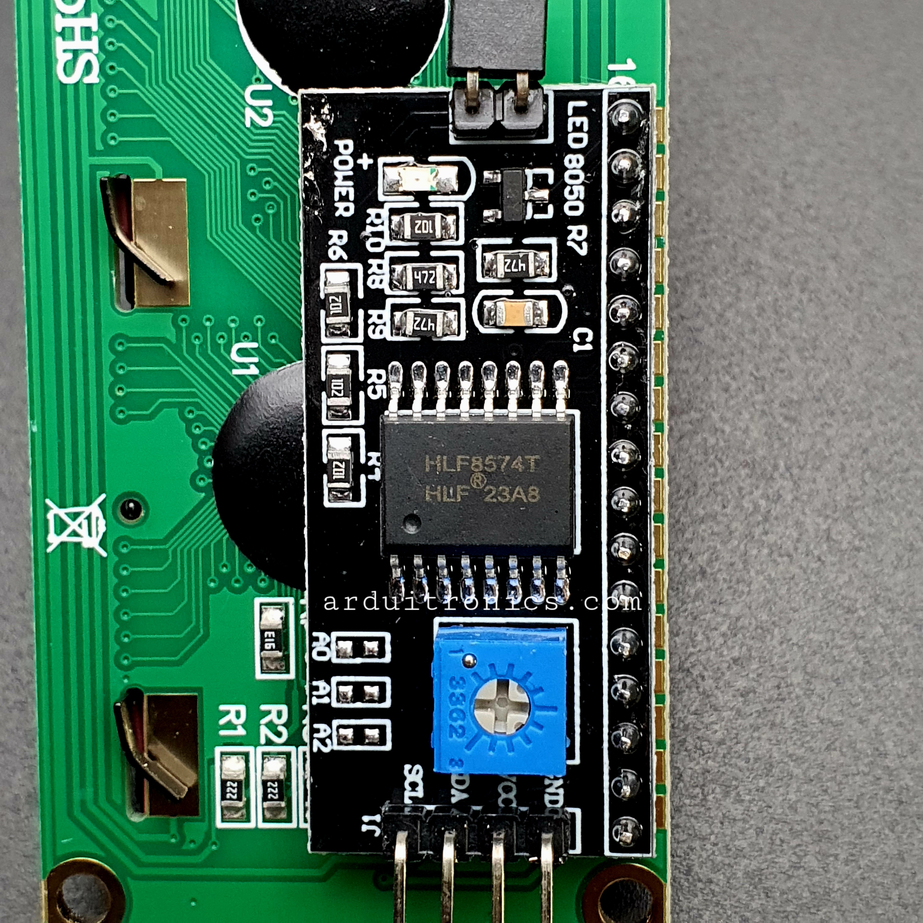 1602 Module 16x2 LCD Display + I2C Interface (Blue Backlight)