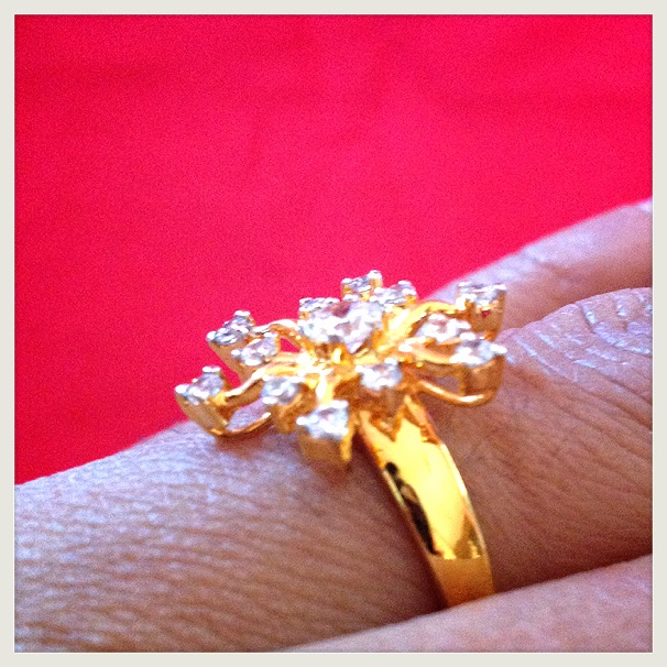 แหวนเพชรรัสเซีย cz คิวบิคซิโคเนีย