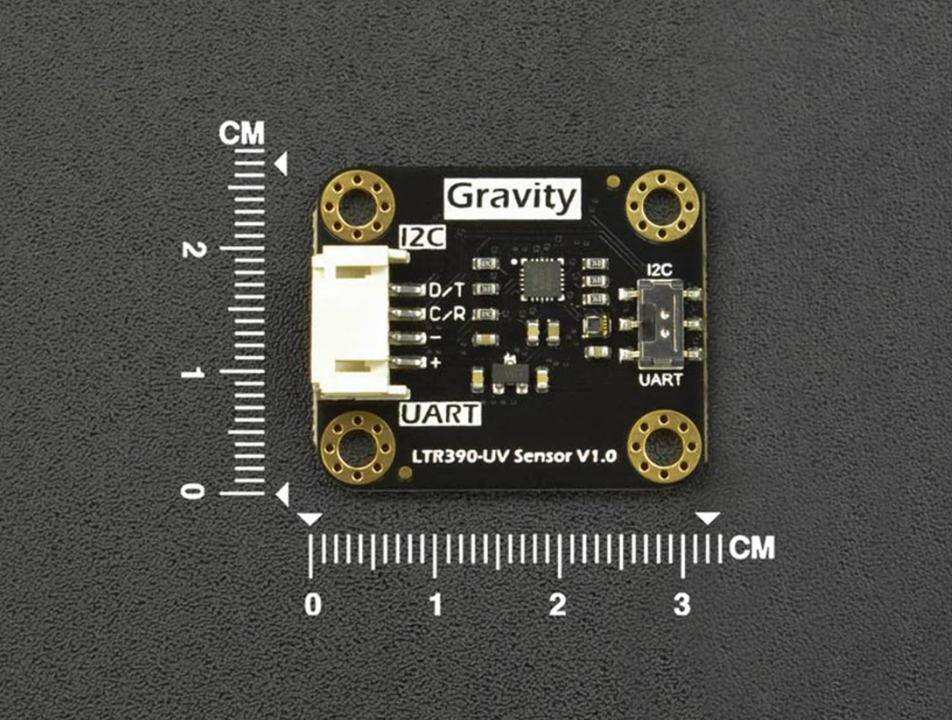 Gravity: LTR390 UV Light Sensor (280nm-430nm, UVA, UVB) (แท้ DFRobot)