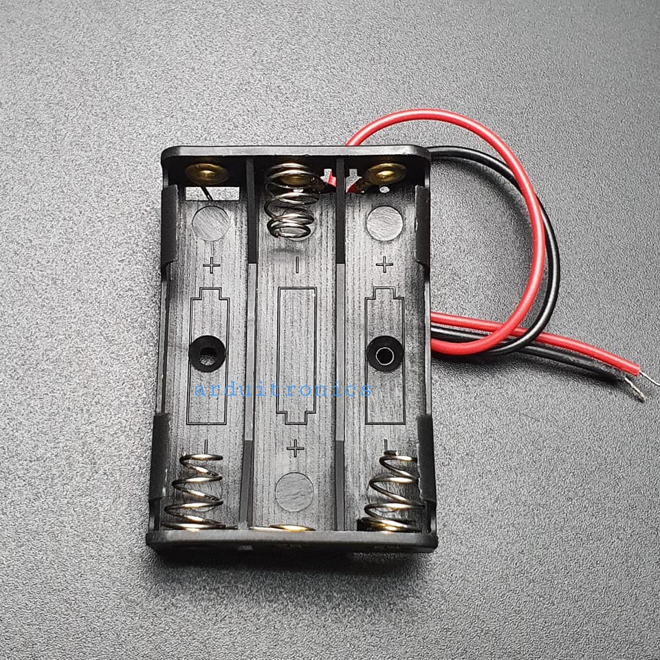 Battery Box รางถ่าน 3 ก้อน AAA ไม่มีฝา 1 ด้าน 4.5V