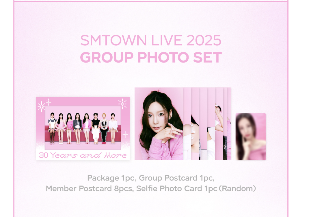 Girls' Generation -SMTOWN LIVE 2025 1st OFFICIAL MD -Group Photo Set