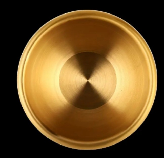 ถ้วยมังกรและฟีนิกซ์ ทองเหลือง 4.5x6cm