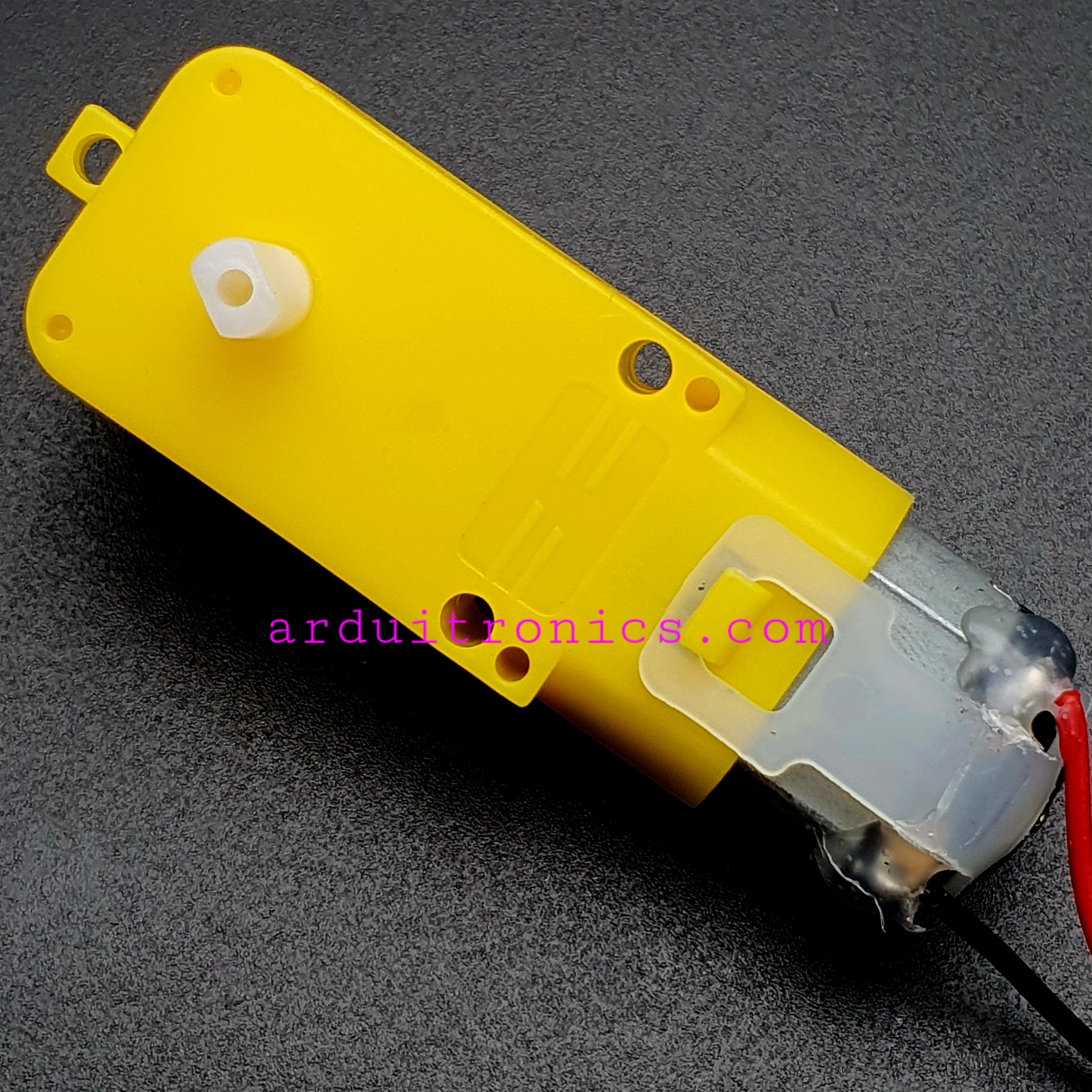 Gear Motor มอเตอร์แกนคู่ (อัตราทด 1:48) พร้อมสายไฟ