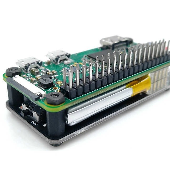 RPi Zero W UPS HAT with Integrated Serial Port and Power Detection + Free 1000mAh Lithium Battery