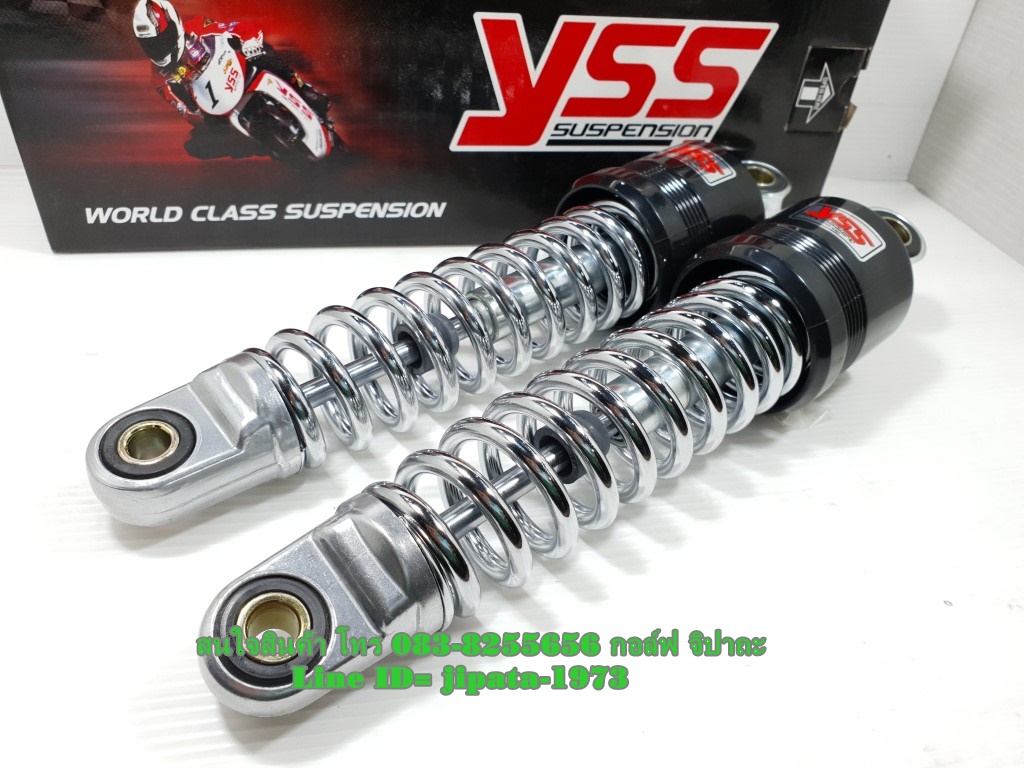 (Bell) โช้คอัพหลังคู่ YSS สำหรับ Yamaha Bell R,Y 100 New,Mate alfa สปริงชุบ