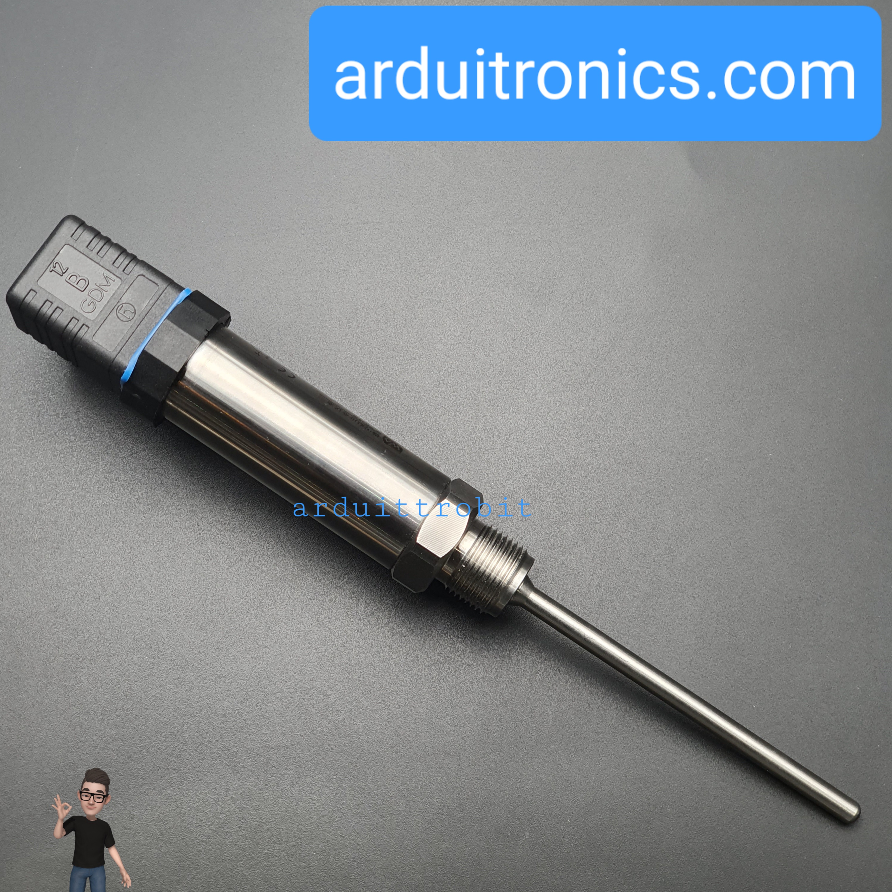 Industrial Unibody Temperature Transmitter, Stainless Steel Probe, RS485 Bus (แท้จาก Waveshare)