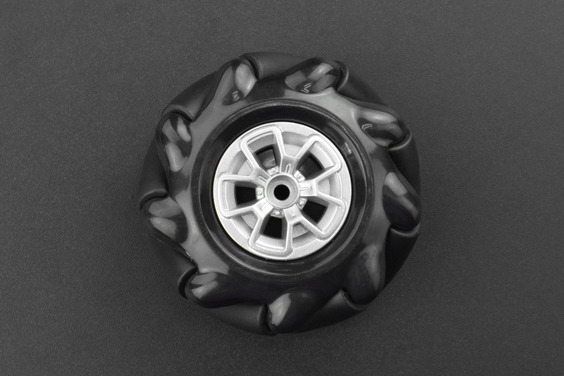 Black Mecanum Wheel with Motor Shaft Coupling (60mm) - Left (แท้จาก DFRobot)