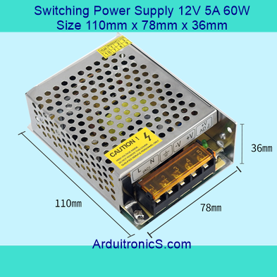 Switching Power Supply 12V 5A 60W