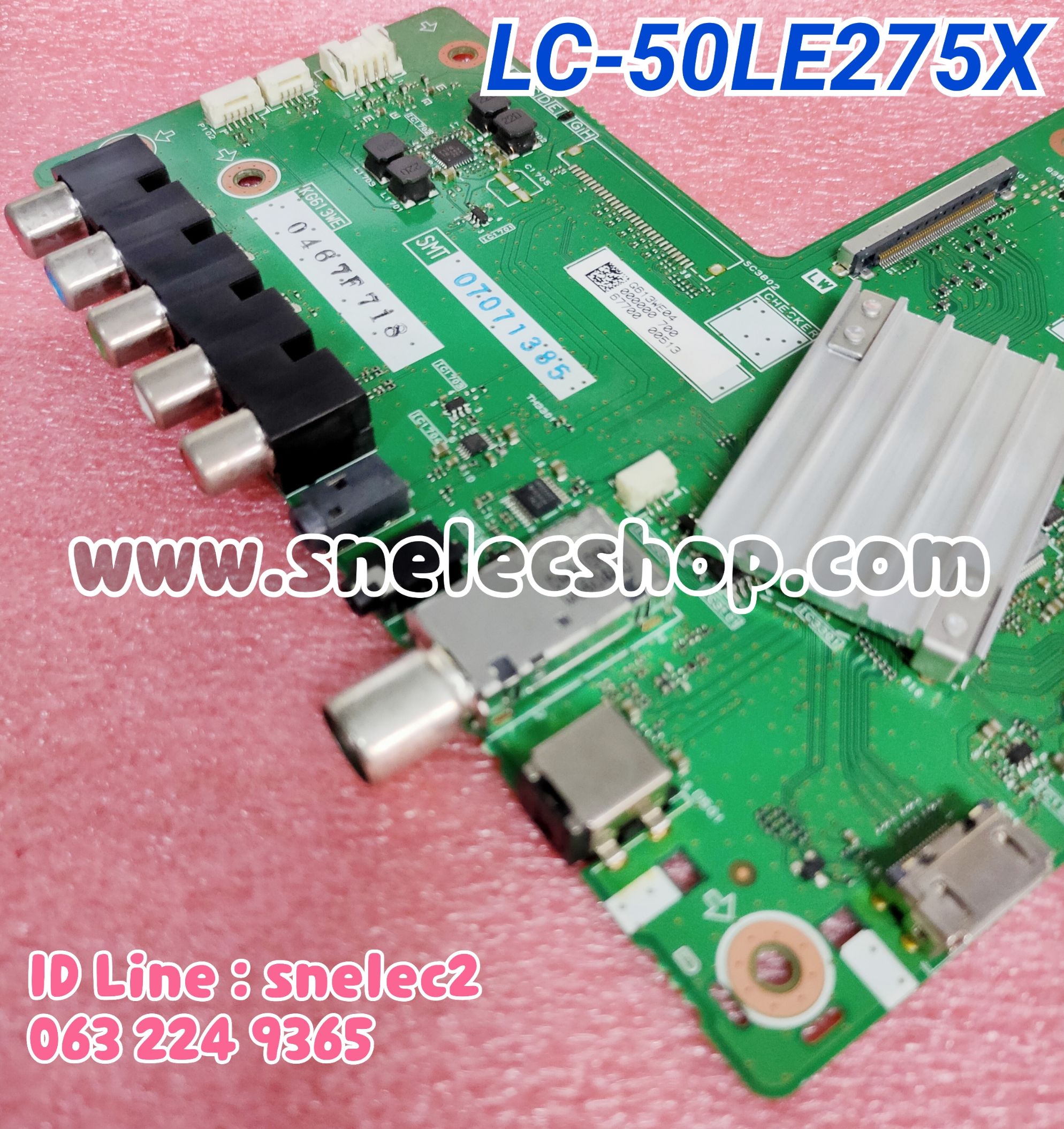 เมนบอร์ด ชาร์ป LC-50LE275X มือสอง สภาพดีมาก เทสแล้วพร้อมใช้งานคะ