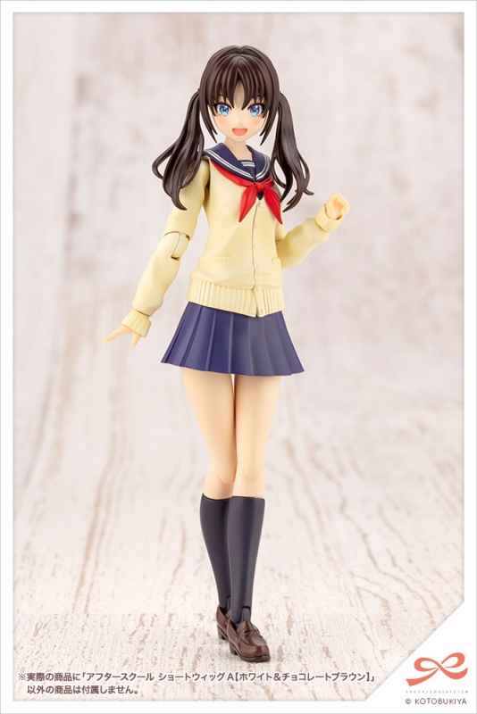 Kotobukiya Sousai Shojo Teien 1/10 After School Short Wig A [White & Chocolate Brown]