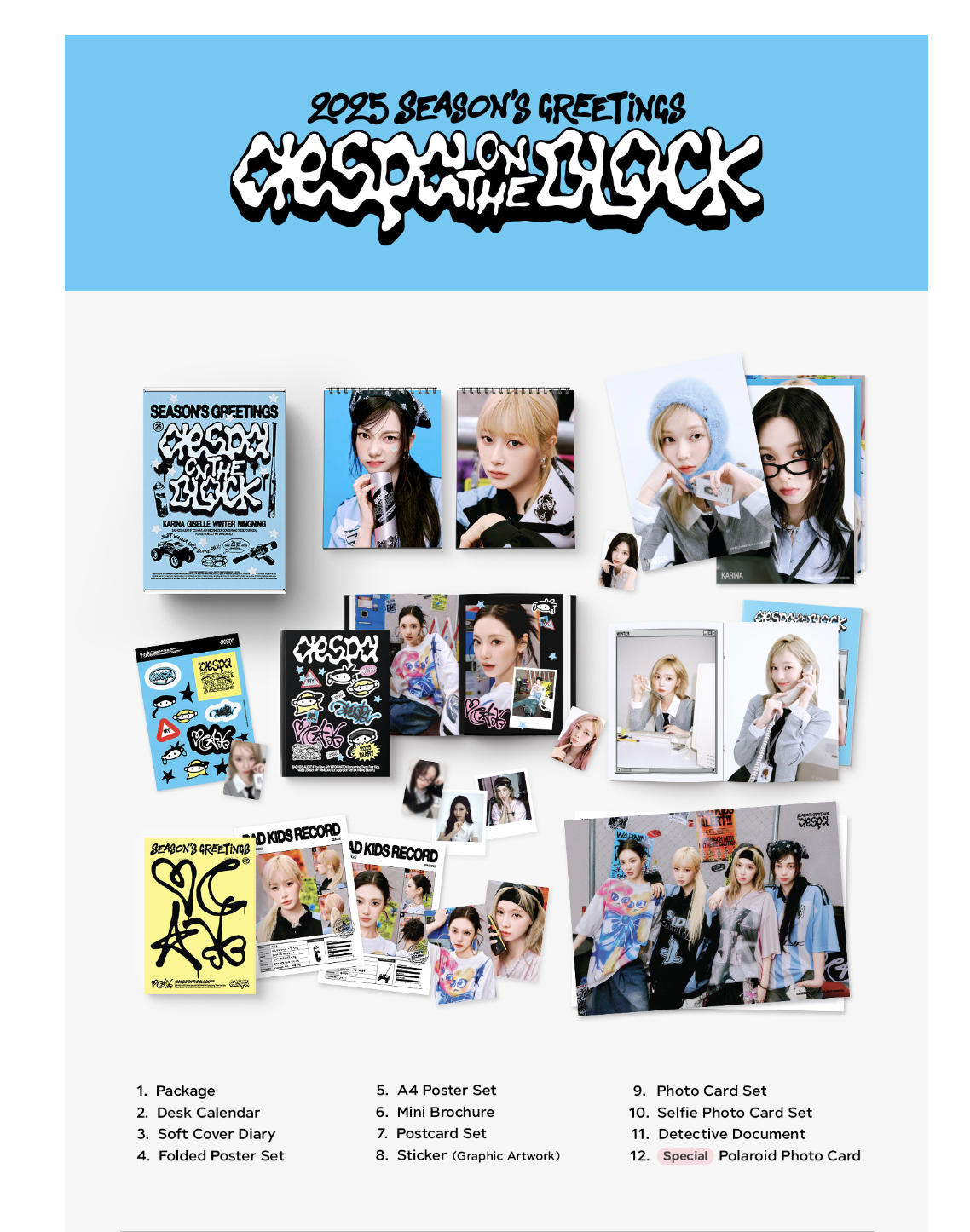 aespa -aespa 2025 Season's Greeting แบบได้ของแถมเพิ่ม จาก aladin - ส่ง เรือ