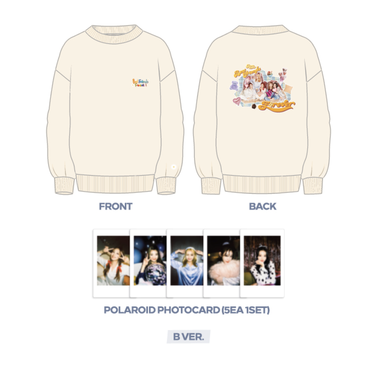 ITZY - 2021 BEST FRIEND’S STORE - SWEAT SHIRT แบบ B ver - ส่ง เรือ