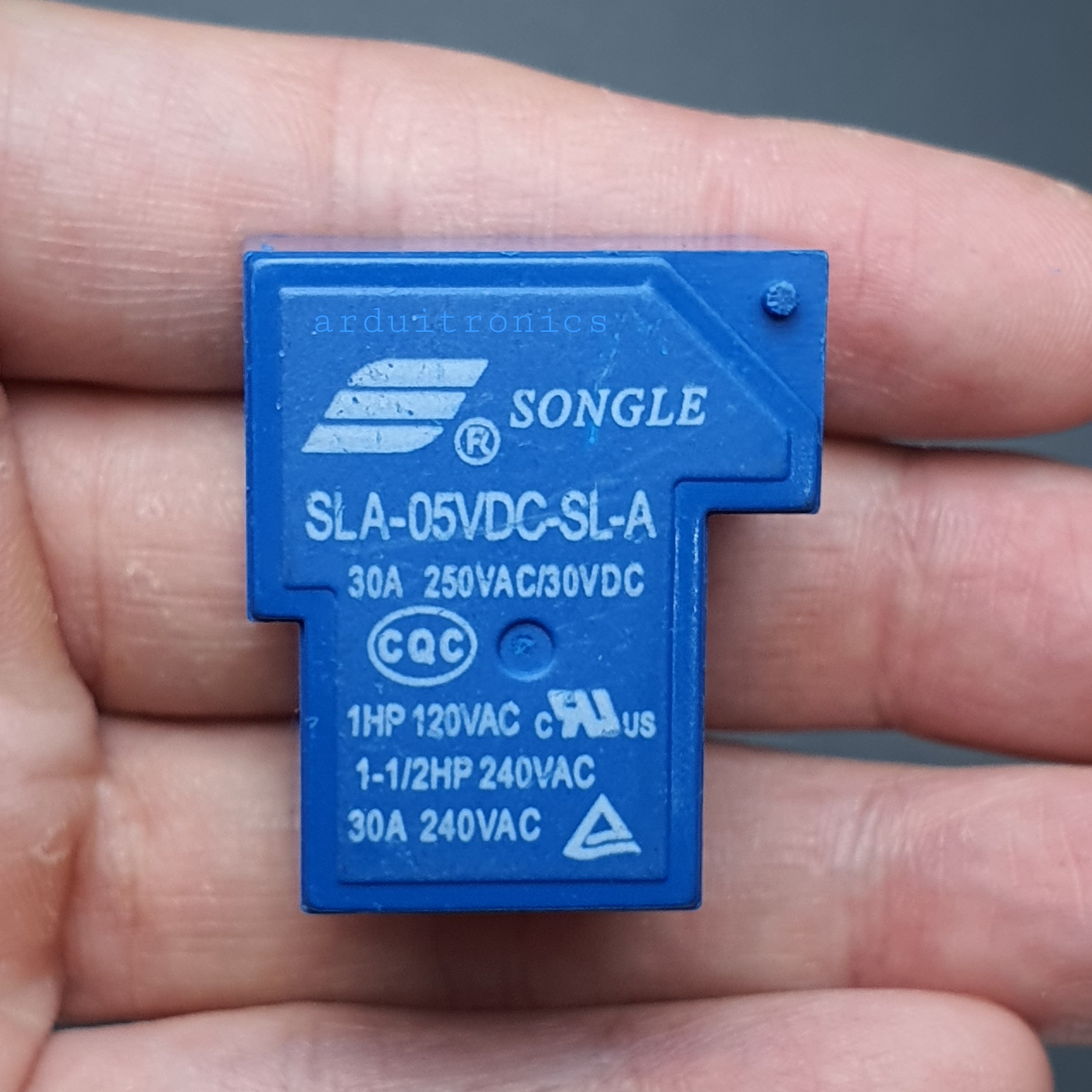 หัวรีเลย์ Relay 5V 30A แบบ 4 ขา รุ่น SLA-5VDC-SL-A ( ยี่ห้อ Songle )