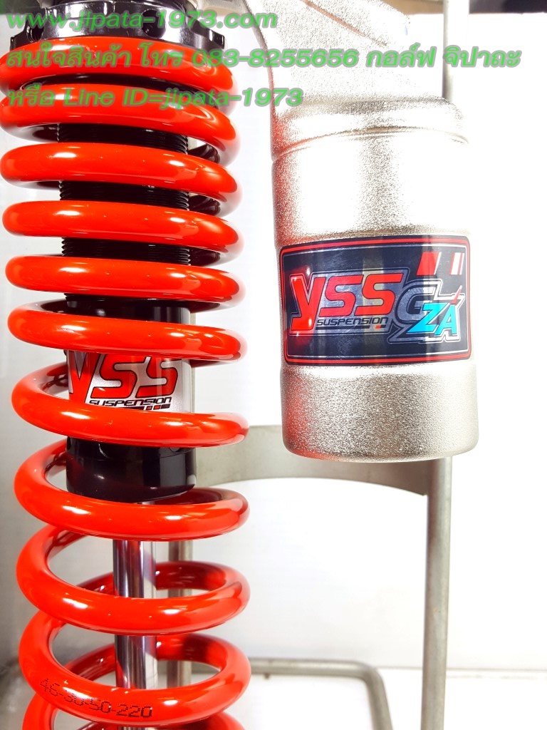 (Click 125 i,Zoomer x) โช้คอัพหลังเดี่ยว YSS รุ่น G-ZA สำหรับ Honda Click 125 i และ Honda Zoomer X สีดำ-แดง
