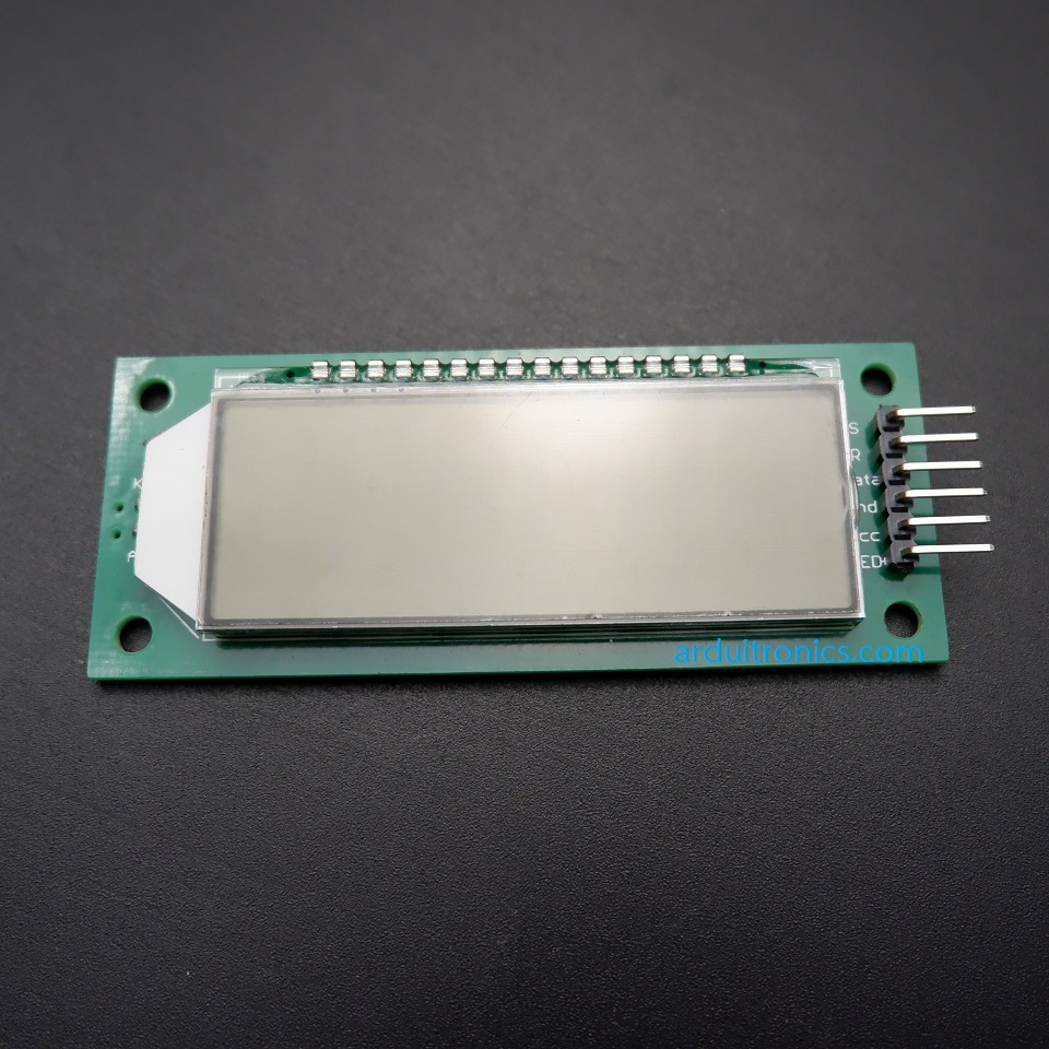2.4 inch Digital 6-digit 7-Segment LCD Display Module (White Backlight + 3 Line SPI)