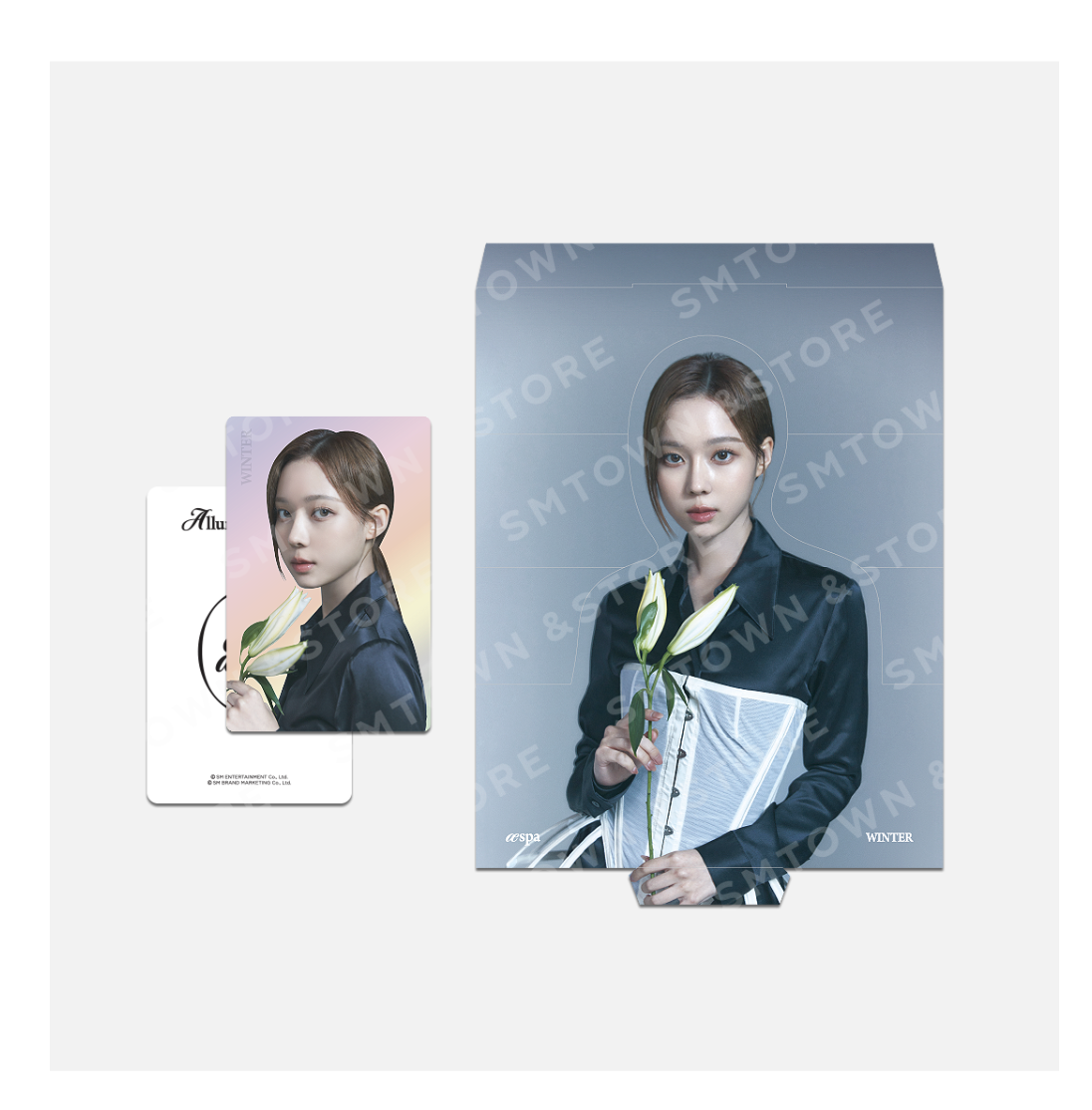 aespa -aespa Alluring Atelier MD -Hologram Photo Card Set แบบ Flower ver - แบบ winter