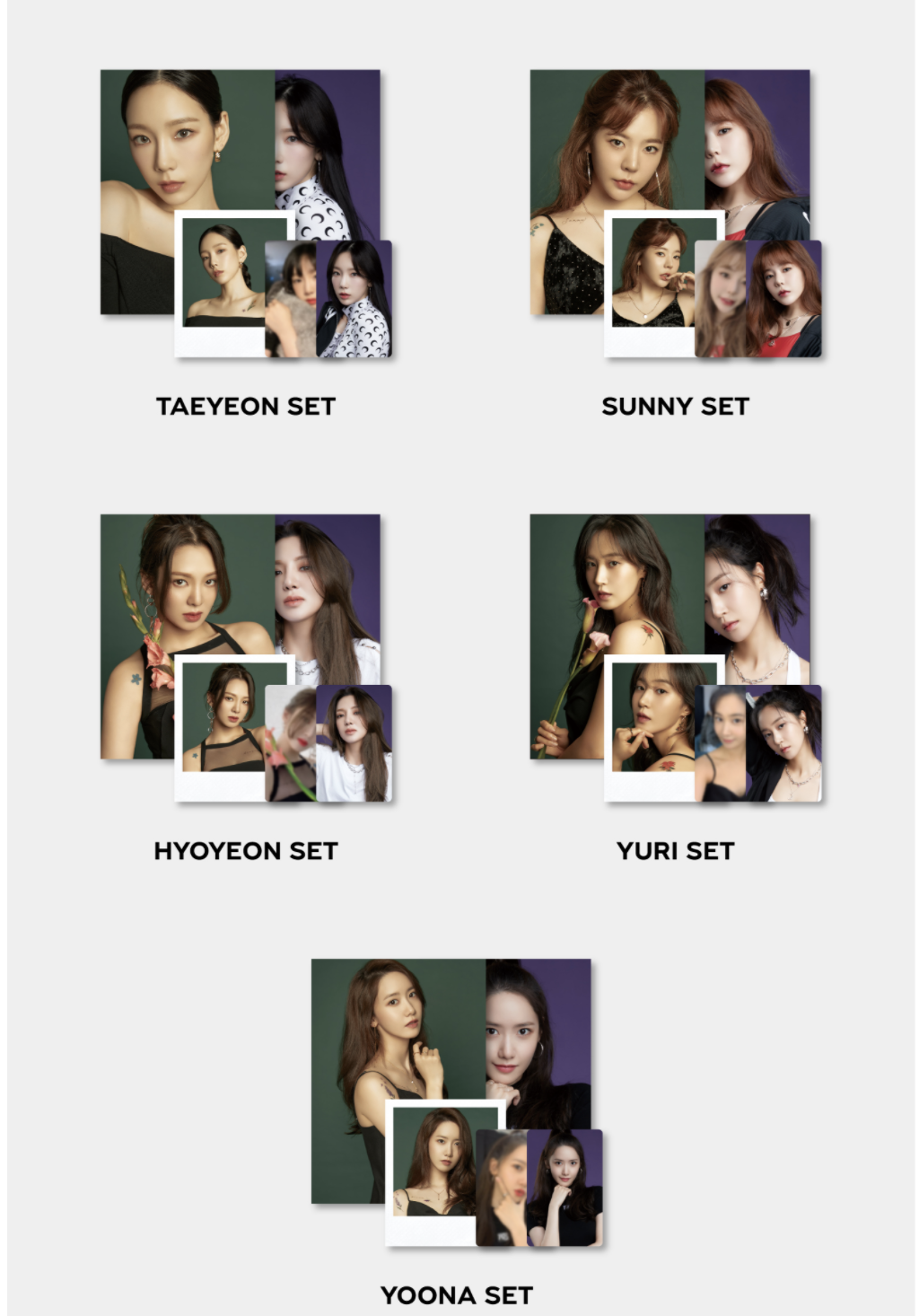 GIRLS' GENERATION - 2021 SM ARTIST SEASON'S GREETINGS PHOTO PACK ระบุแบบ