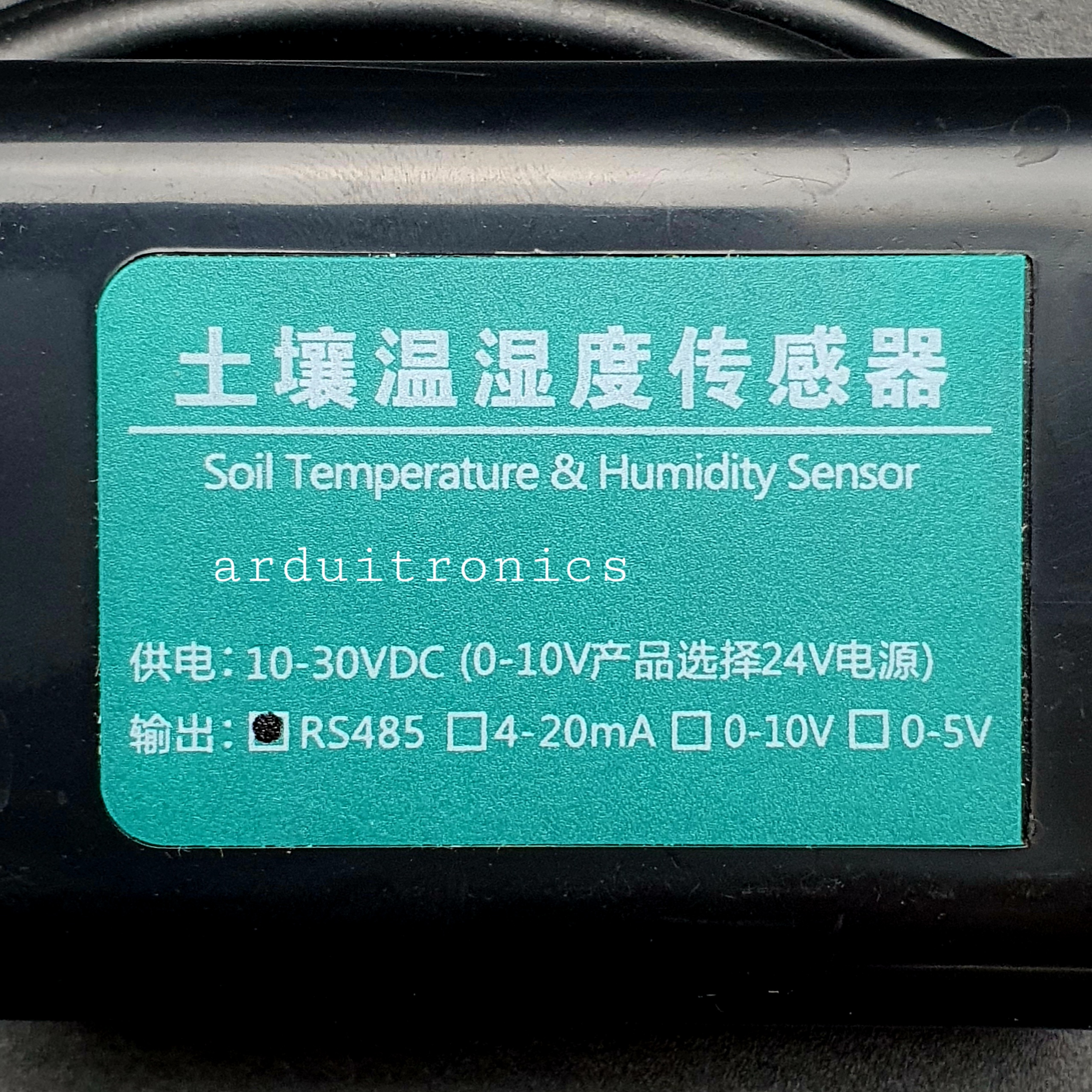 Soil Moisture & Temperature Sensor Output RS485 เซ็นเซอร์วัดความชื้นในดิน อุณหภูมิ MODBUS