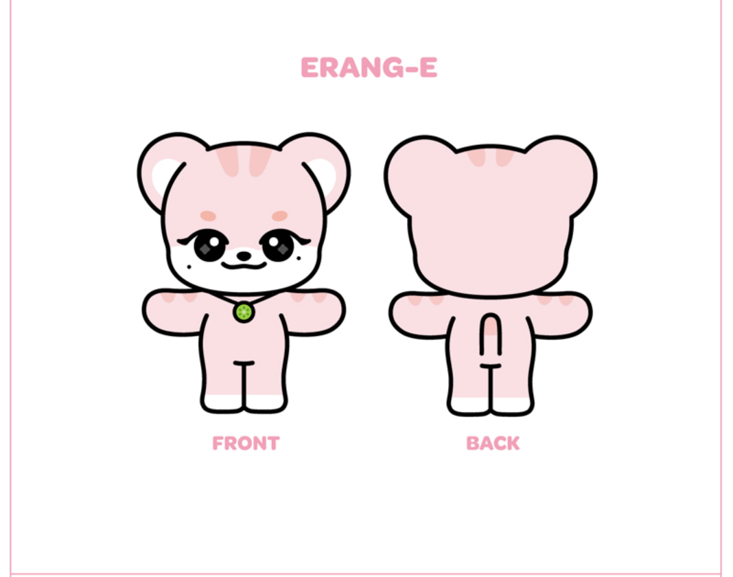 IVE - IVE CHARACTER PLUSH DOLL <MINIVE>. แบบ E rang - e ส่ง เรือ