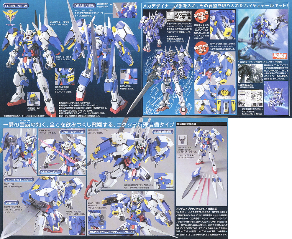 1/100 GN-001/hs-A01 Gundam Avalanche Exia
