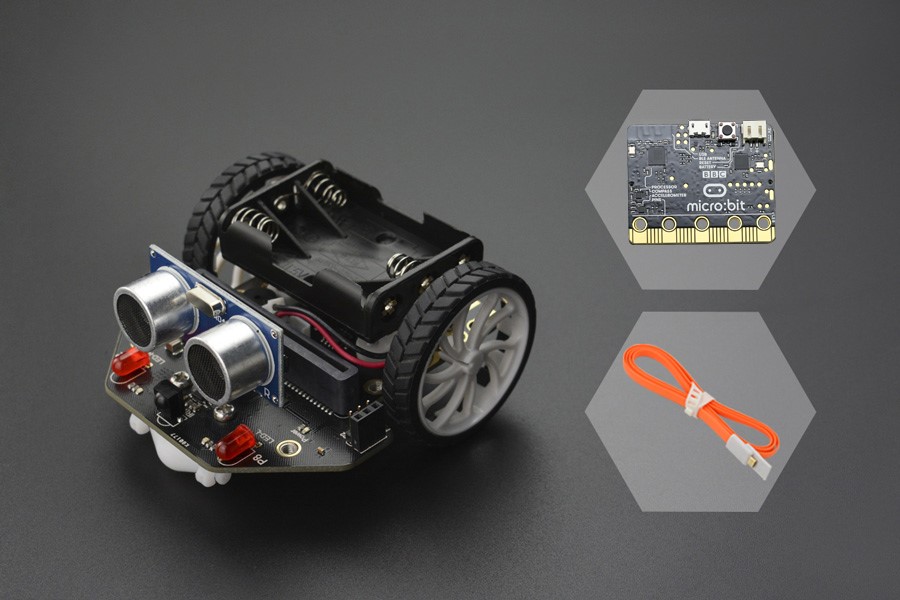 [ชุดพร้อมใช้] micro: Maqueen Lite (with 1xmicro:bit V1.5 + 1xmicroUSB cable อย่างดี) แท้จาก DFRobot