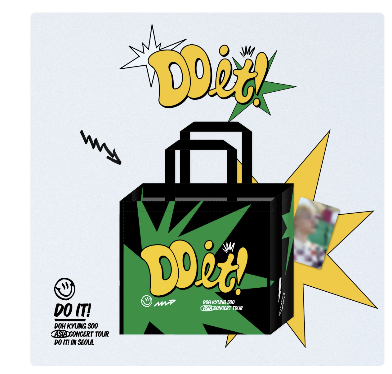 EXO - D.O. -DOH KYUNG SOO -(DOH KYUNG SOO) ASIA CONCERT TOUR [DO it!] MD - REUSABLE BAG