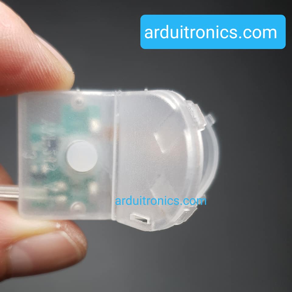 Battery Box รางถ่านกระดุม CR2032 สีใส แบบมีไฟกระพริบ ใส่ได้ 1 ก้อน 3V