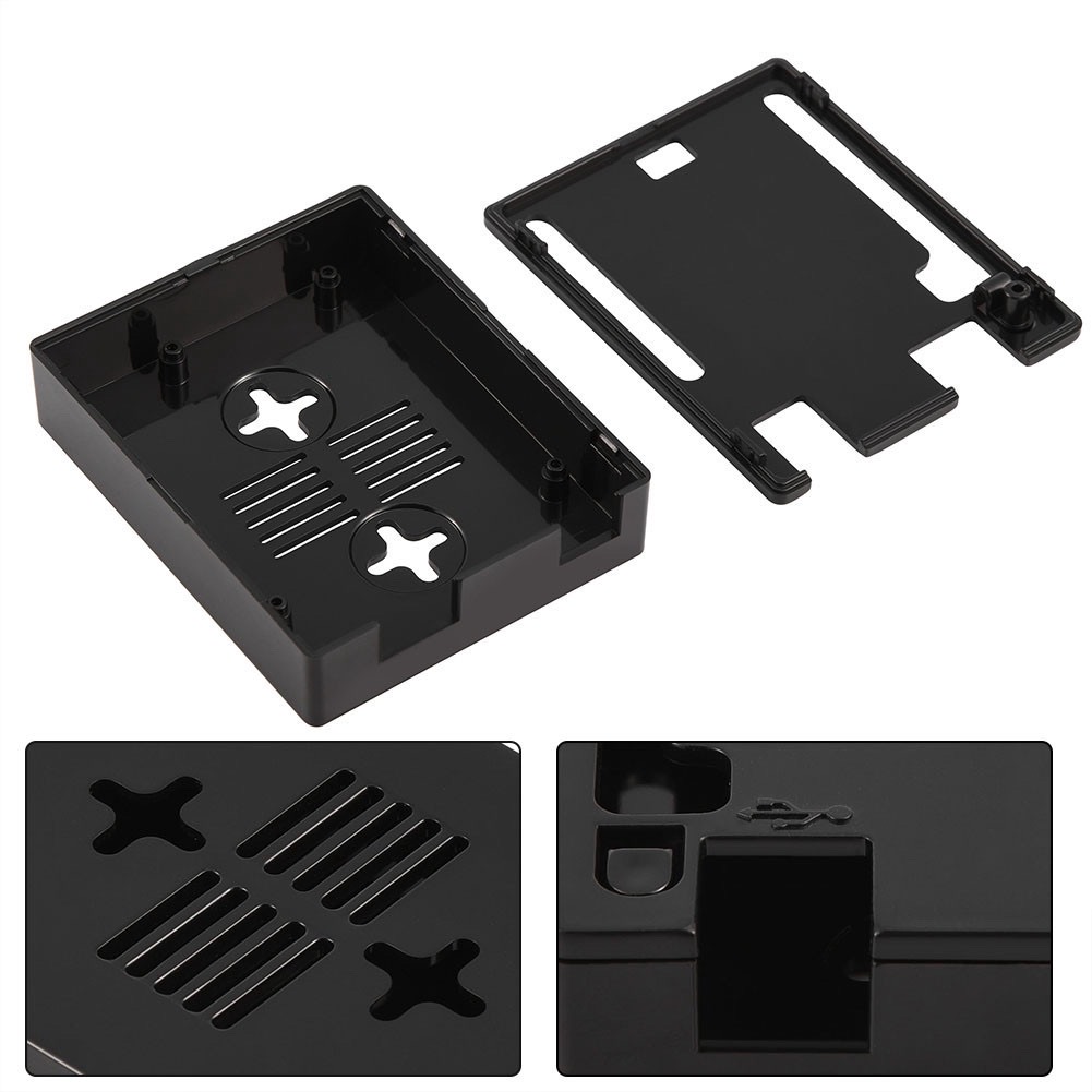 Black - Arduino UNO R3 ABS Case Box