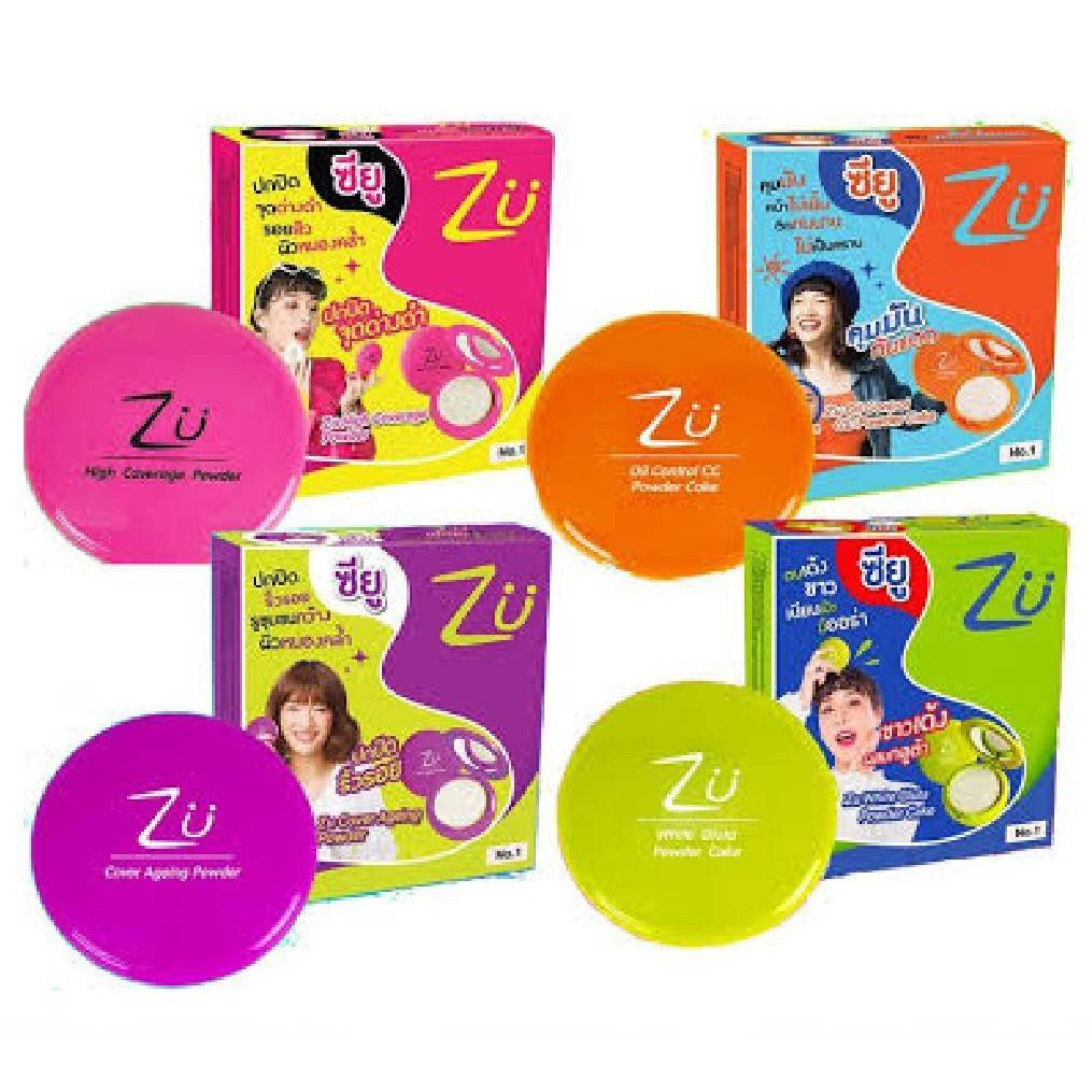 แป้งเค้ก แป้งผสมรองพื้น ซียู พาวเดอร์ เค้ก ZU Powder Cake 10.5 g.