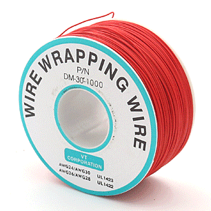 สายไฟอ่อนขนาด 30AWG 1 ม้วน ยาว 250 เมตร สีแดง