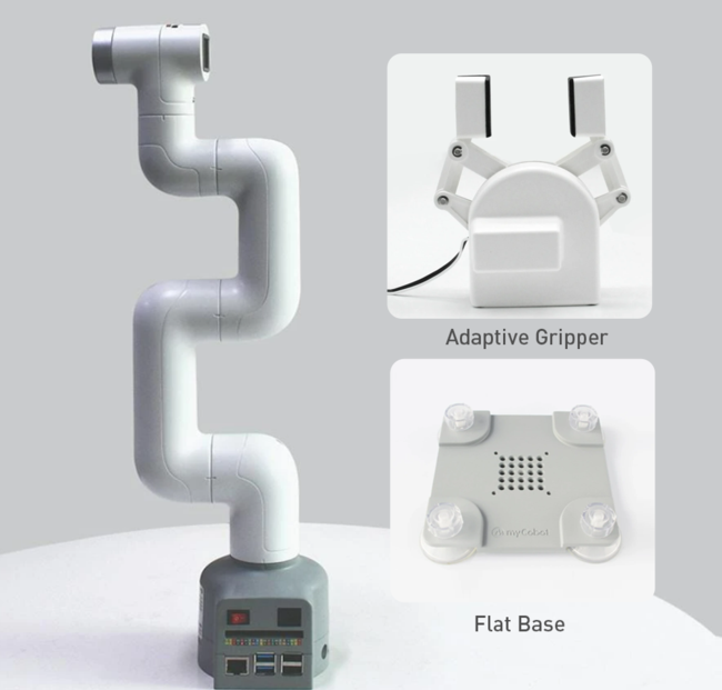 MyCobot Pi- Raspberry Pi Powered 6 DOF Collaborative Robot (มาพร้อม Flat Base + Adaptive Gripper)