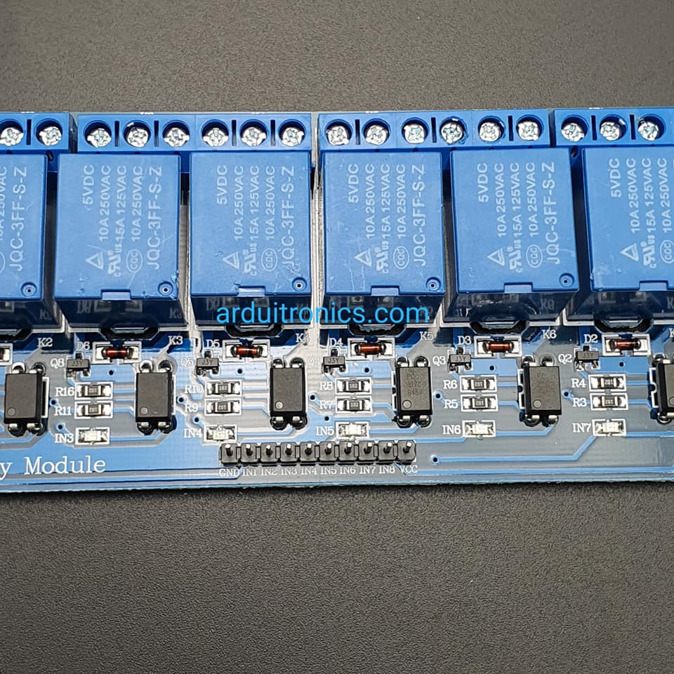 8 Channel Relay 5V 10A (Optocoupler) รีเลย์ 8 ช่อง