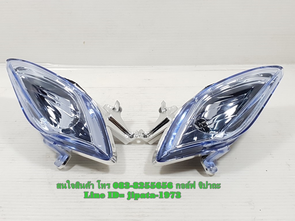 (Wave 125 R) ชุดไฟเลี้ยวหน้า Honda Wave 125 R (โคมสีฟ้า) แท้ (ขายเป็นคู่)