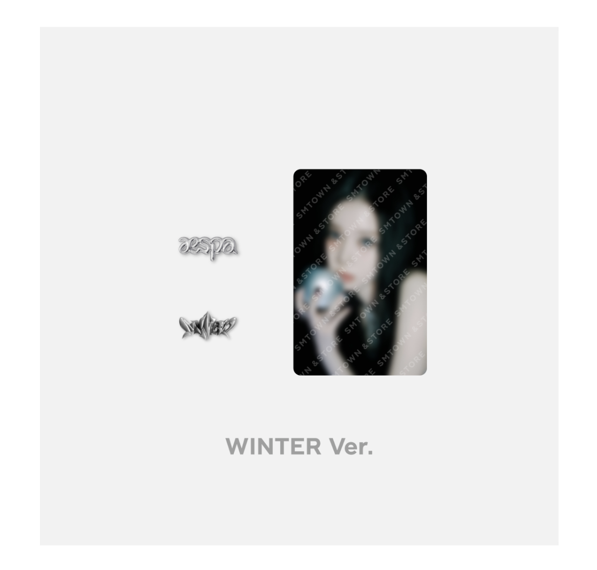aespa - my world md - Logo badge - winter