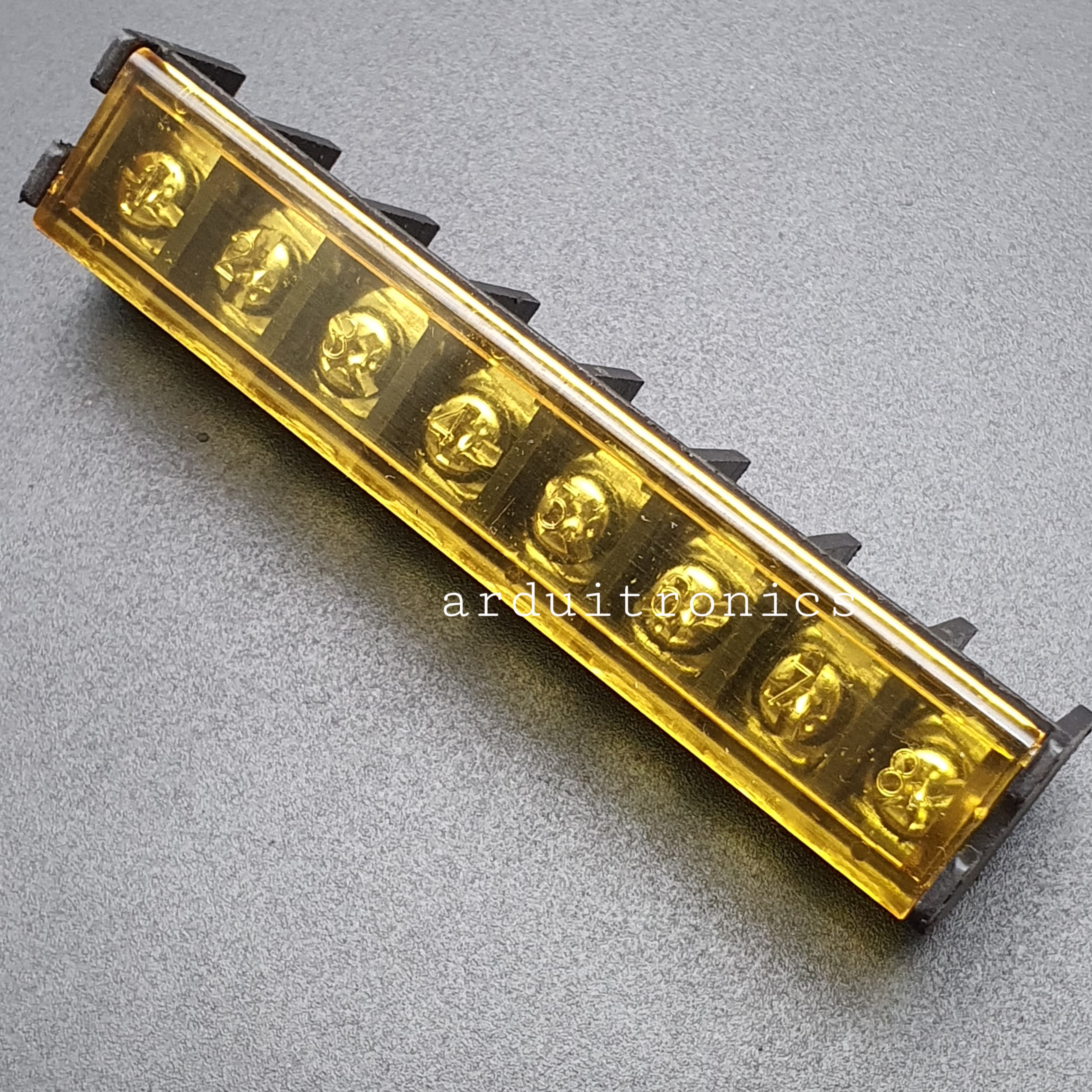 ขั้วต่อ Terminal Block HB-9500 (25A) แบบ 8 ช่อง แบบมีฝาครอบ